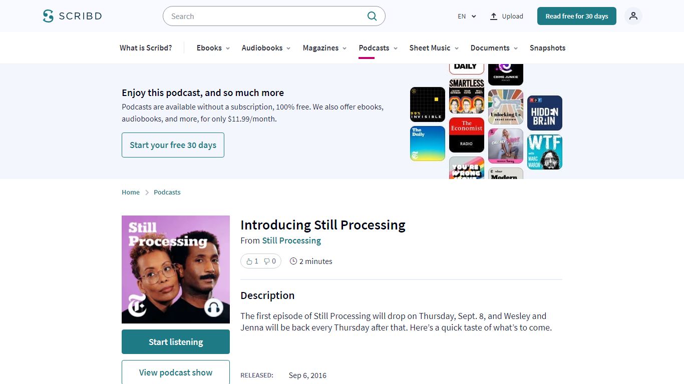 Introducing Still Processing - scribd.com