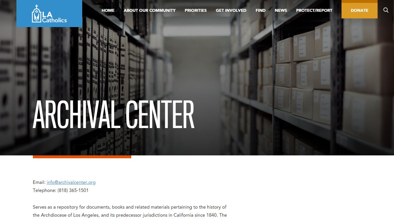 Archival Center | LA Catholics